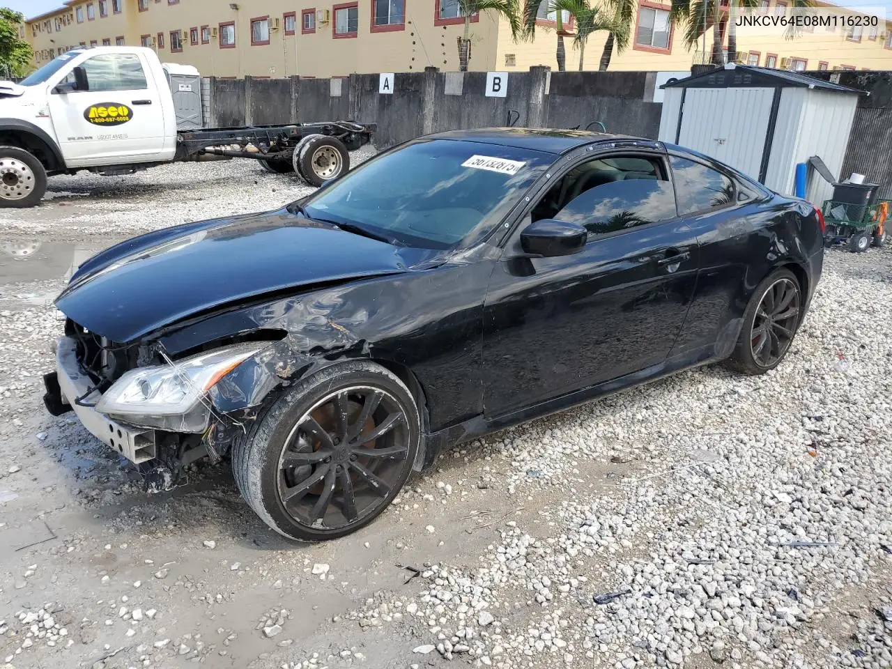 2008 Infiniti G37 Base VIN: JNKCV64E08M116230 Lot: 56732875