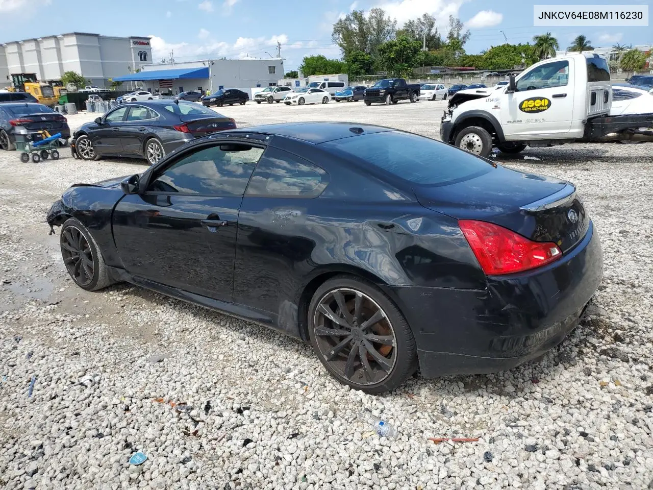 2008 Infiniti G37 Base VIN: JNKCV64E08M116230 Lot: 56732875
