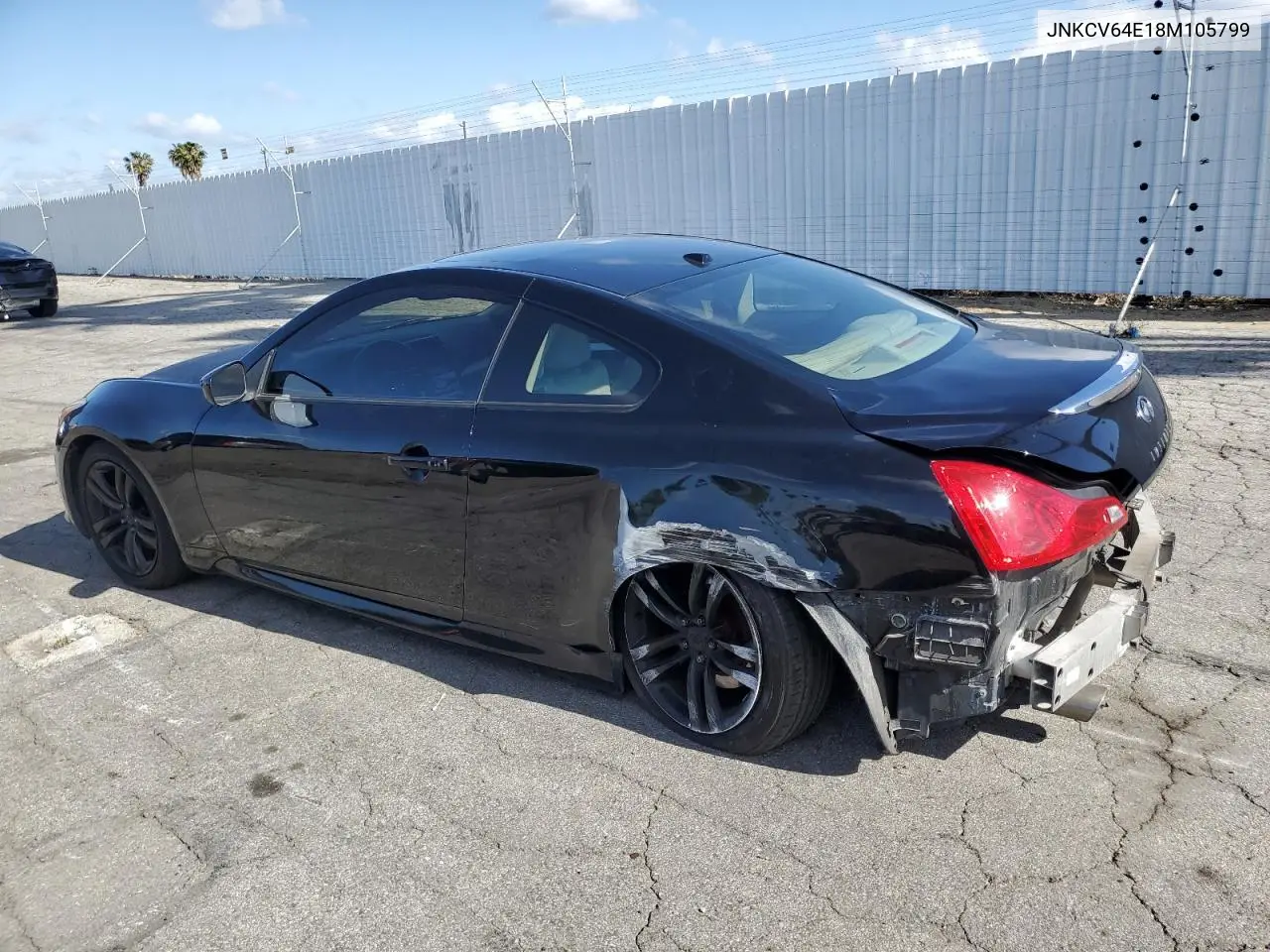 2008 Infiniti G37 Base VIN: JNKCV64E18M105799 Lot: 56797215