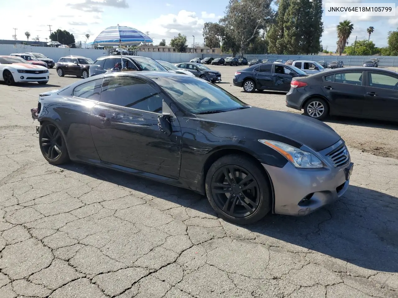 2008 Infiniti G37 Base VIN: JNKCV64E18M105799 Lot: 56797215