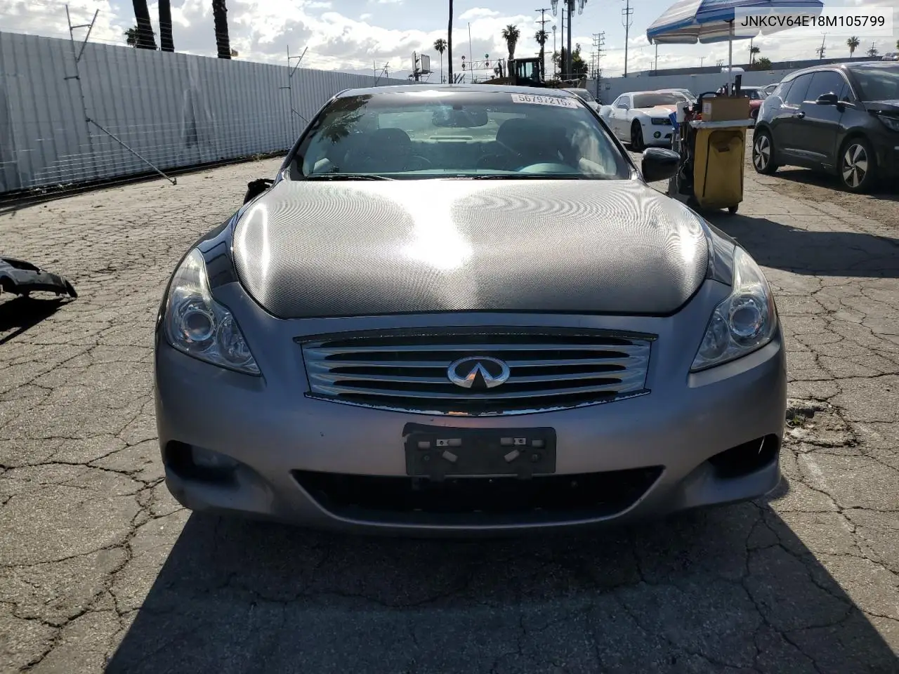 2008 Infiniti G37 Base VIN: JNKCV64E18M105799 Lot: 56797215