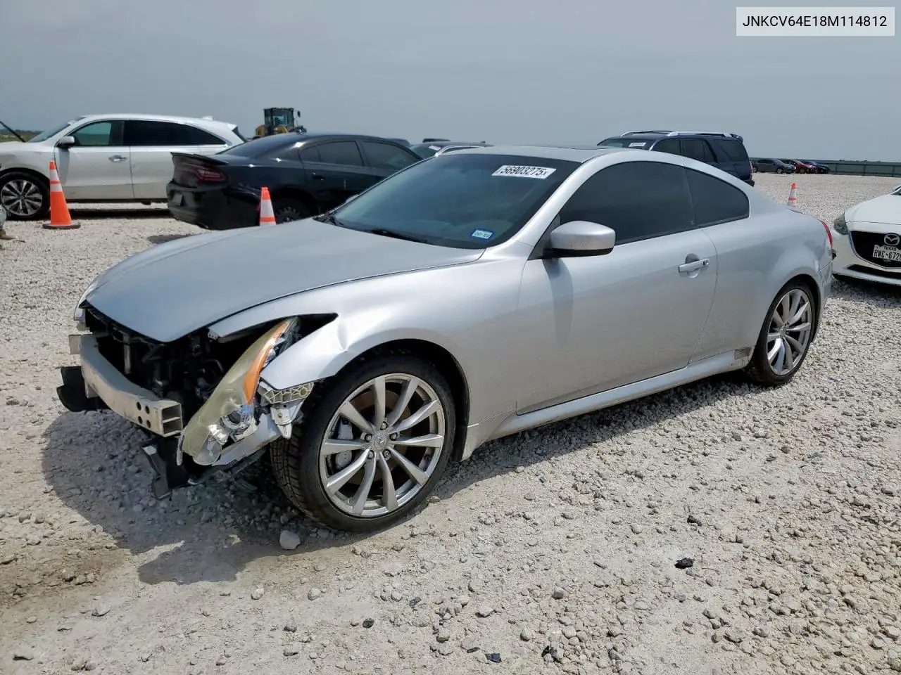 2008 Infiniti G37 Base VIN: JNKCV64E18M114812 Lot: 56903275