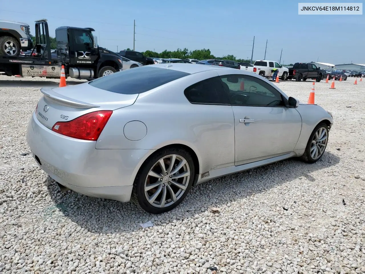 2008 Infiniti G37 Base VIN: JNKCV64E18M114812 Lot: 56903275