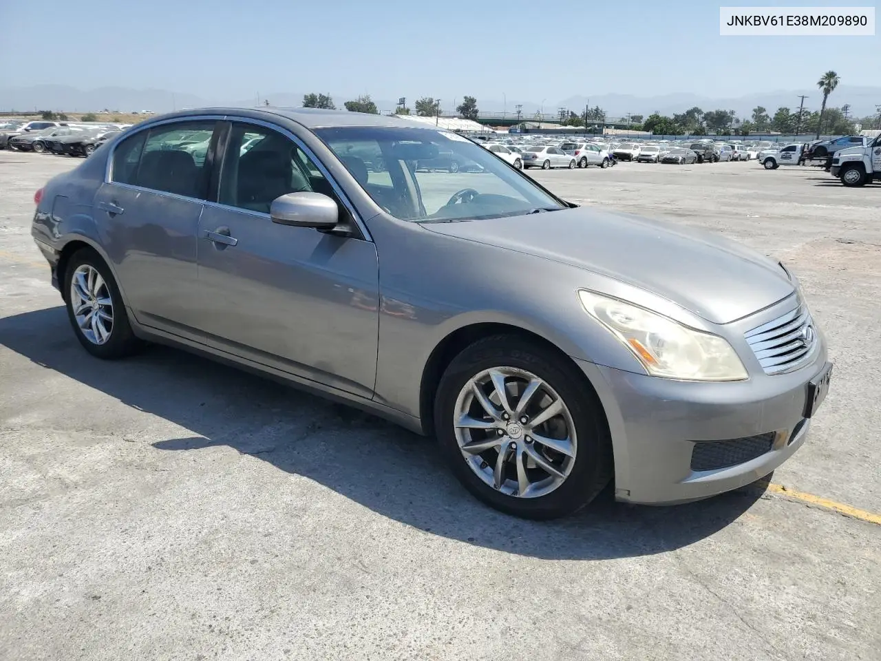 2008 Infiniti G35 VIN: JNKBV61E38M209890 Lot: 61869305