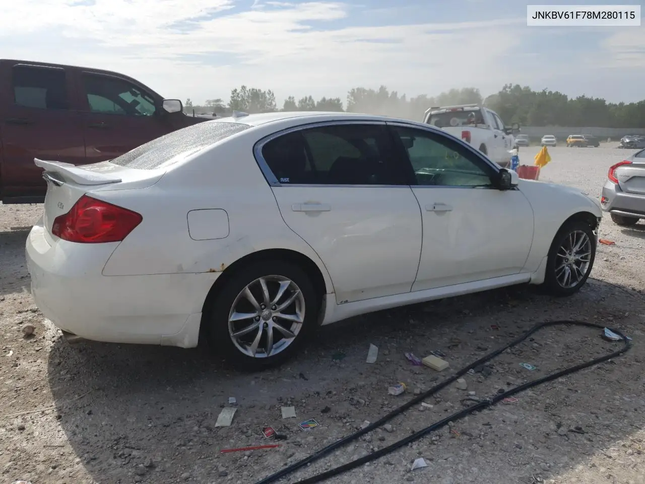 2008 Infiniti G35 VIN: JNKBV61F78M280115 Lot: 61946545