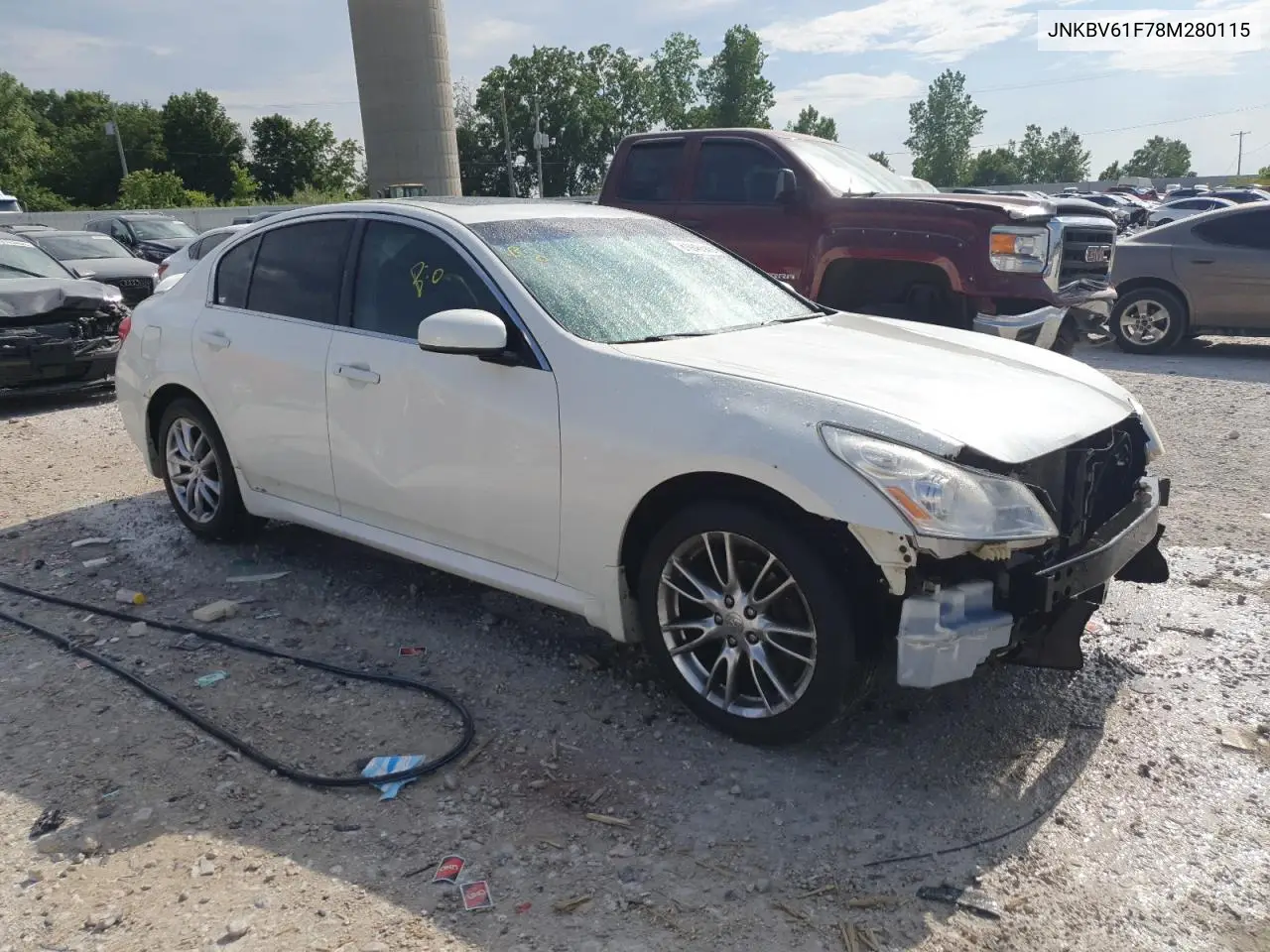 2008 Infiniti G35 VIN: JNKBV61F78M280115 Lot: 61946545