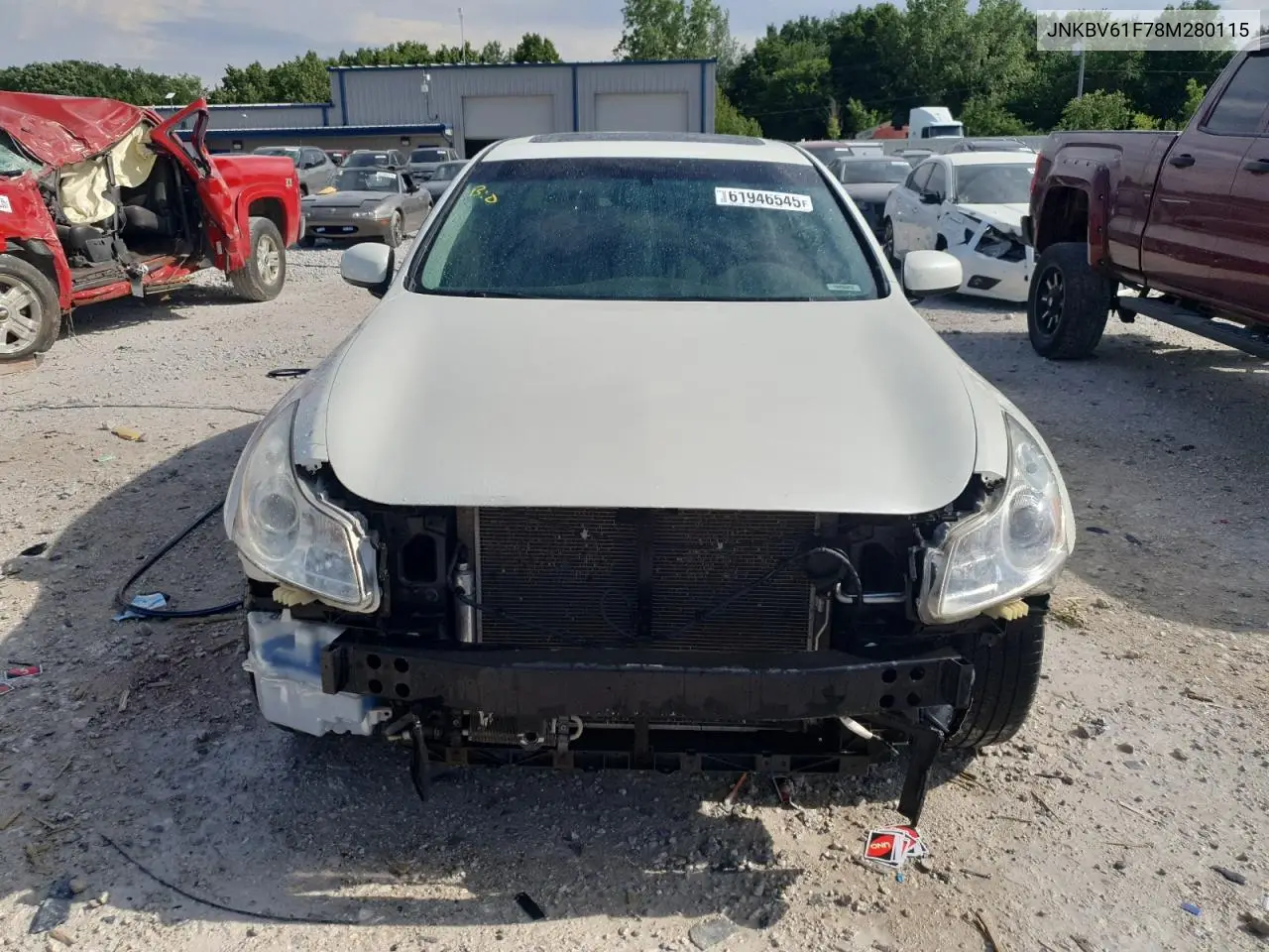 2008 Infiniti G35 VIN: JNKBV61F78M280115 Lot: 61946545