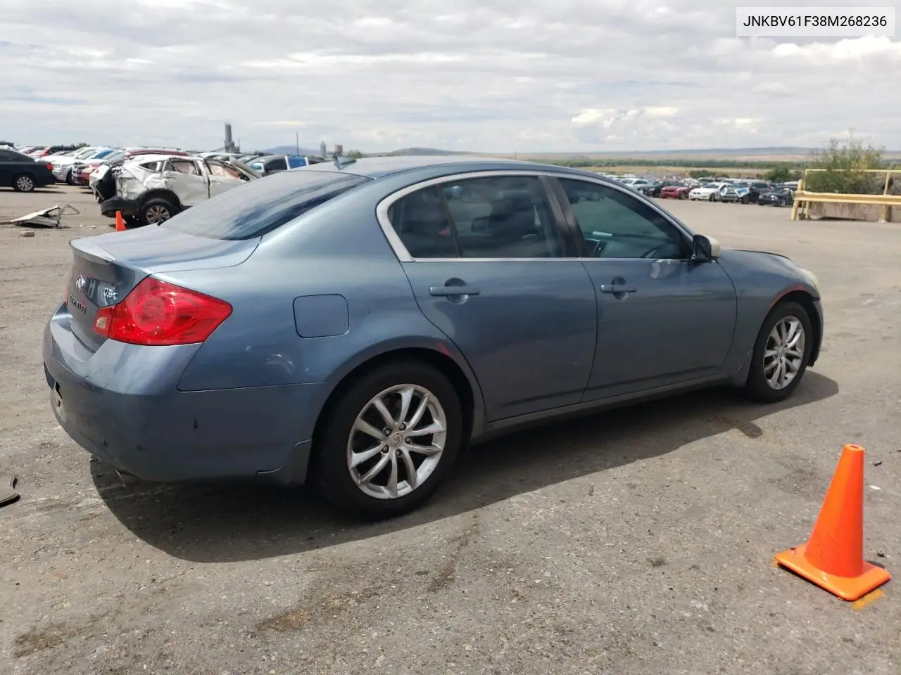 2008 Infiniti G35 VIN: JNKBV61F38M268236 Lot: 62124195