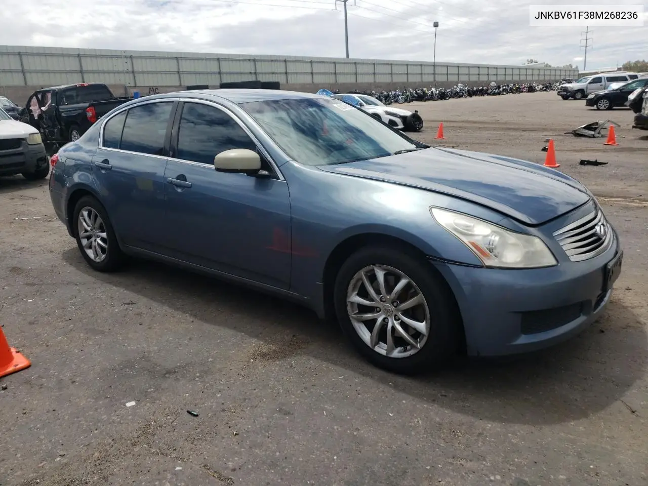 2008 Infiniti G35 VIN: JNKBV61F38M268236 Lot: 62124195