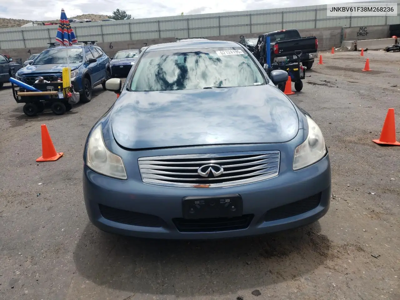 2008 Infiniti G35 VIN: JNKBV61F38M268236 Lot: 62124195
