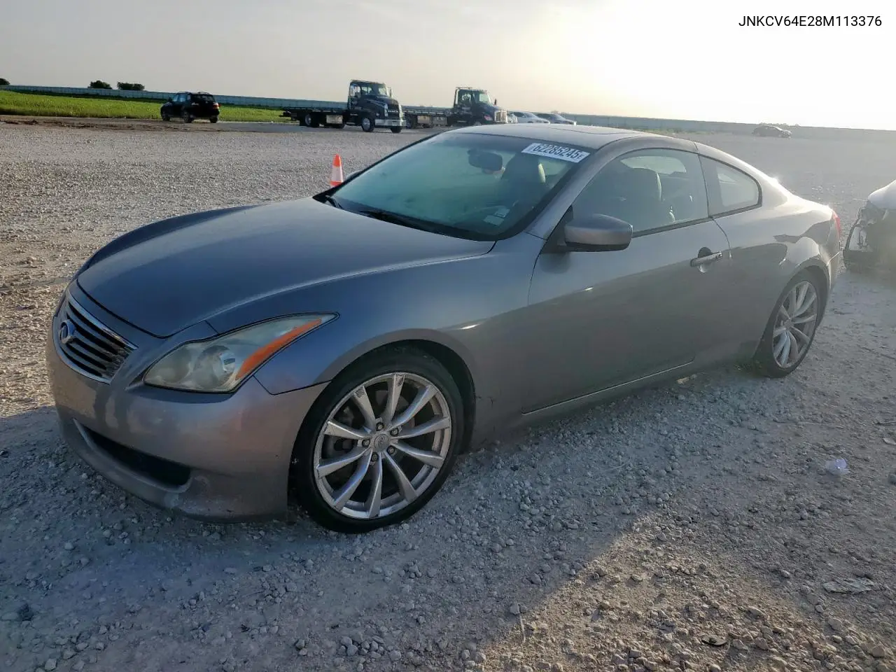 2008 Infiniti G37 Base VIN: JNKCV64E28M113376 Lot: 62285245