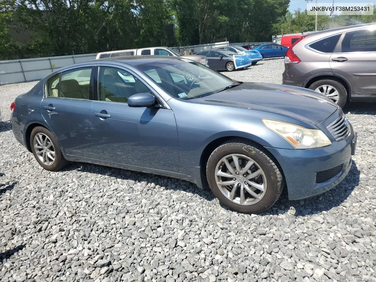 2008 Infiniti G35 VIN: JNKBV61F38M253431 Lot: 62644455