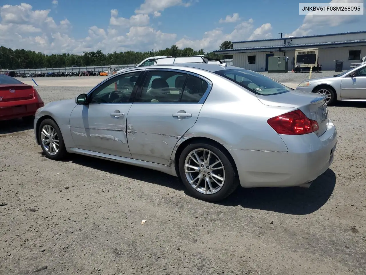 2008 Infiniti G35 VIN: JNKBV61F08M268095 Lot: 62829825
