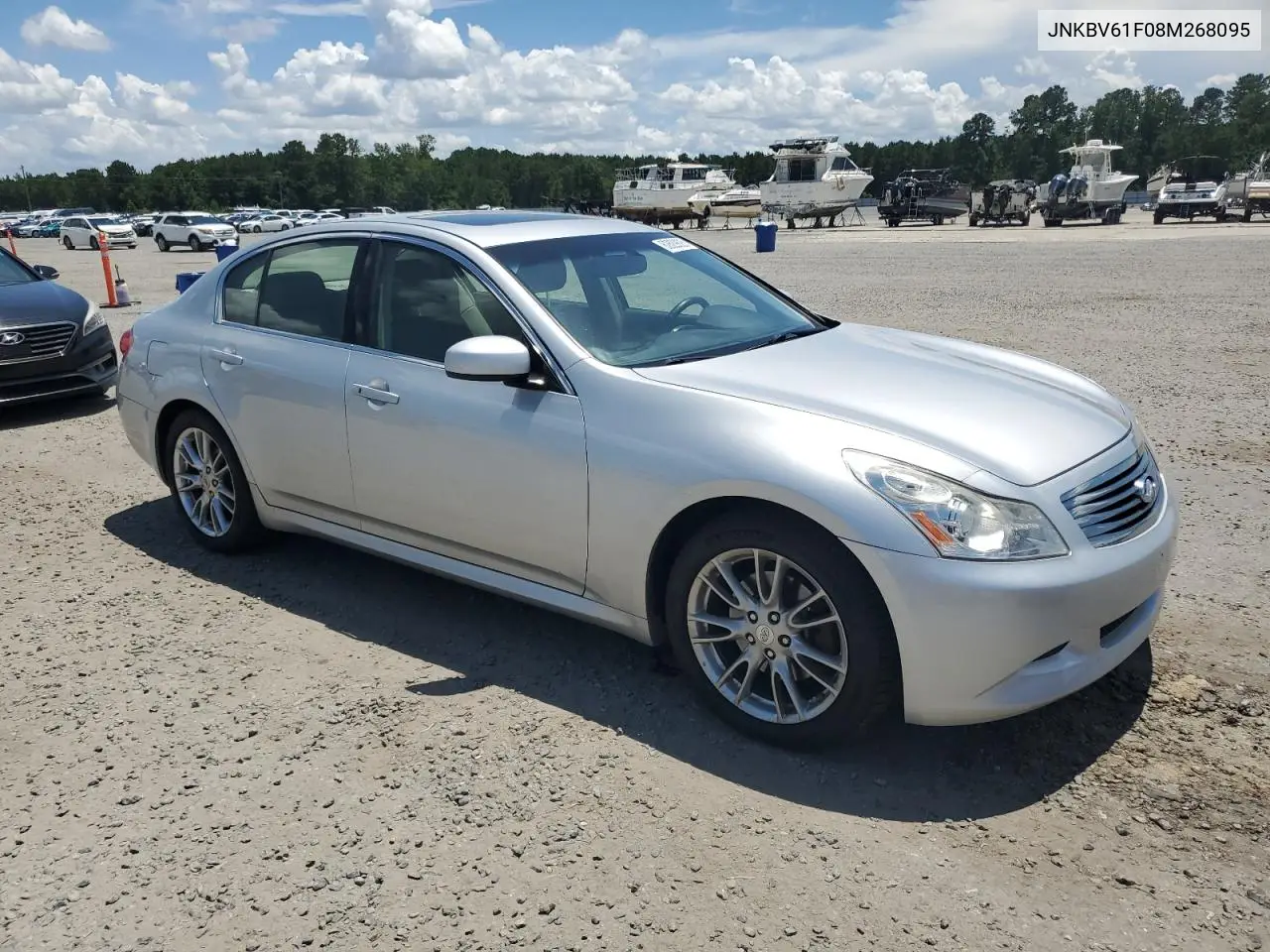 2008 Infiniti G35 VIN: JNKBV61F08M268095 Lot: 62829825