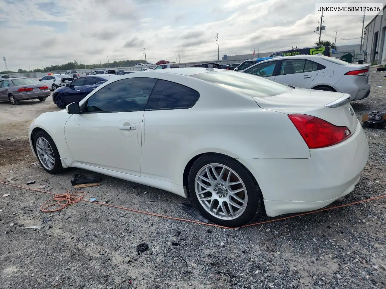 2008 Infiniti G37 Base VIN: JNKCV64E58M129636 Lot: 62840365