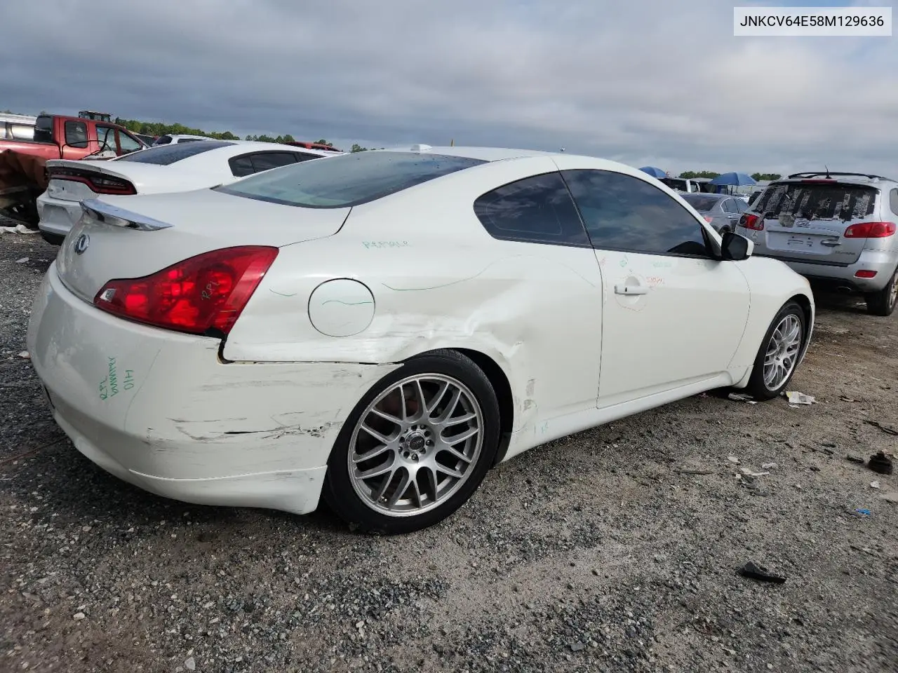 2008 Infiniti G37 Base VIN: JNKCV64E58M129636 Lot: 62840365
