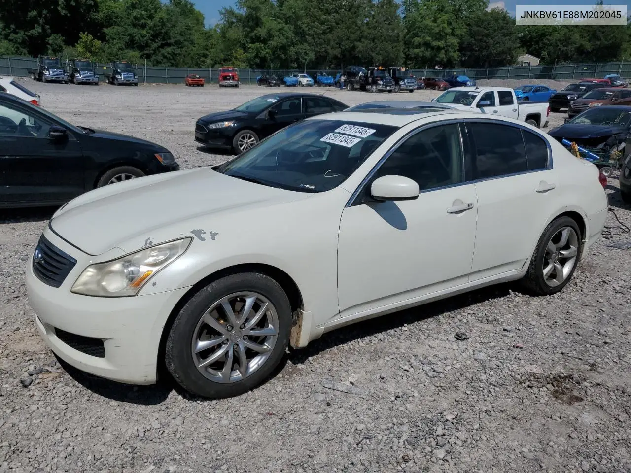 2008 Infiniti G35 VIN: JNKBV61E88M202045 Lot: 62911345