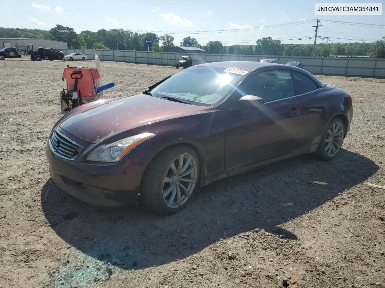 2010 Infiniti G37 Base VIN: JN1CV6FE3AM354841 Lot: 54290715
