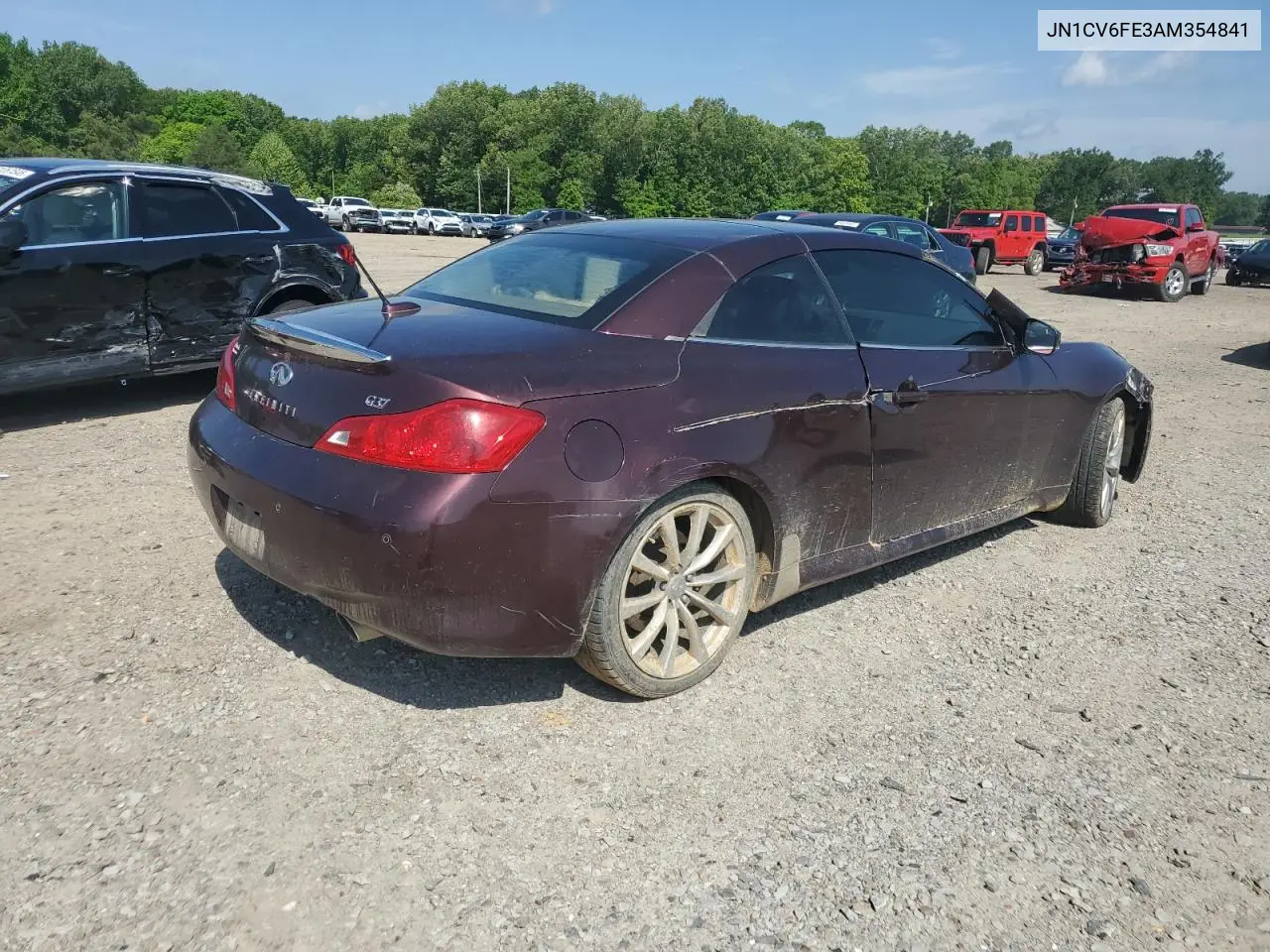2010 Infiniti G37 Base VIN: JN1CV6FE3AM354841 Lot: 54290715