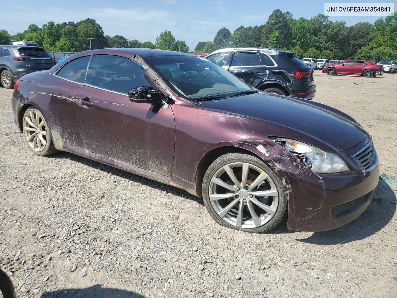 2010 Infiniti G37 Base VIN: JN1CV6FE3AM354841 Lot: 54290715