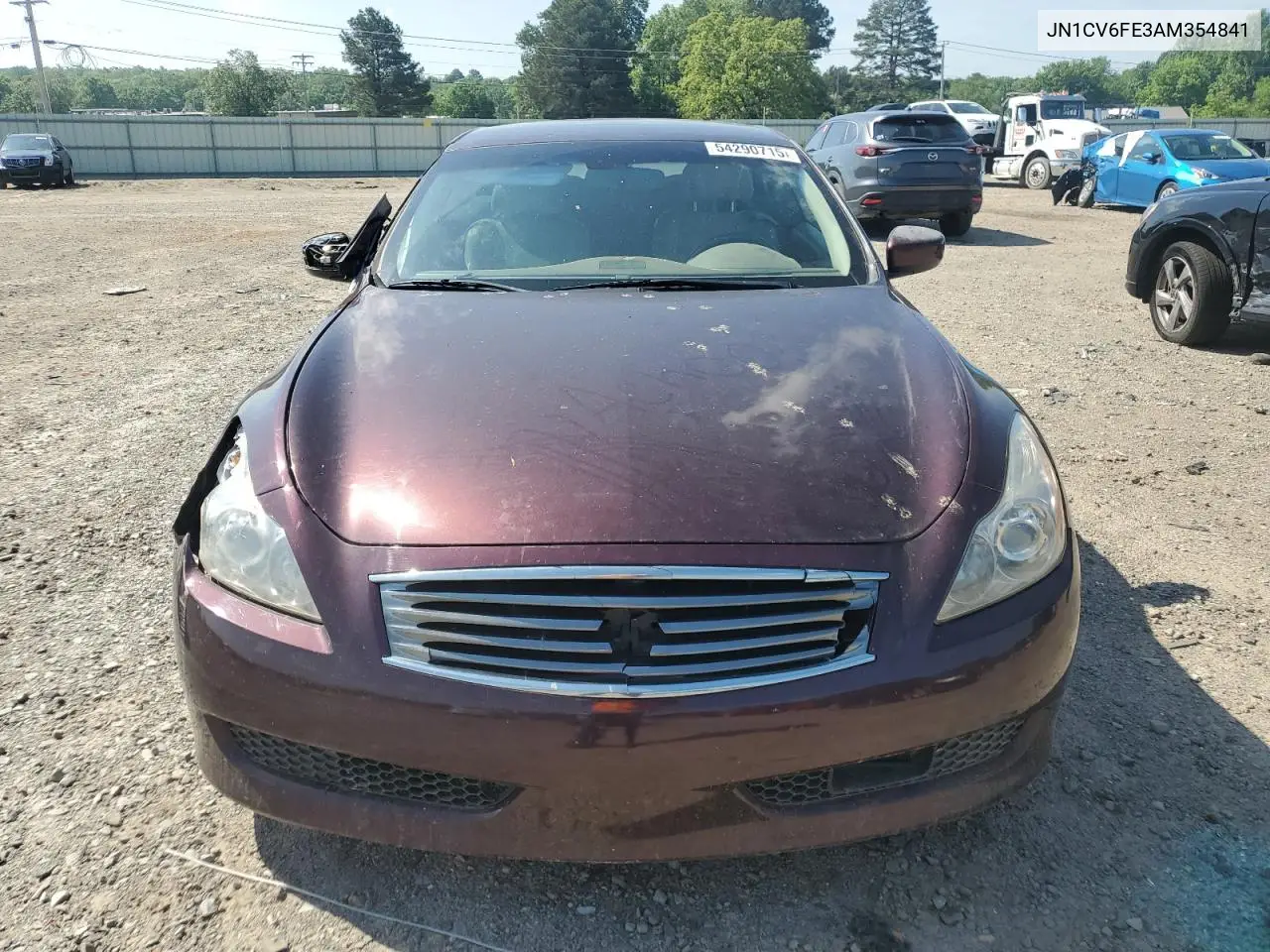 2010 Infiniti G37 Base VIN: JN1CV6FE3AM354841 Lot: 54290715