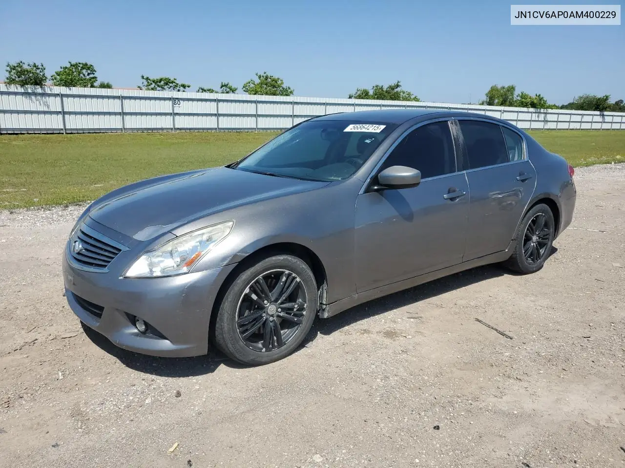 2010 Infiniti G37 Base VIN: JN1CV6AP0AM400229 Lot: 56864215