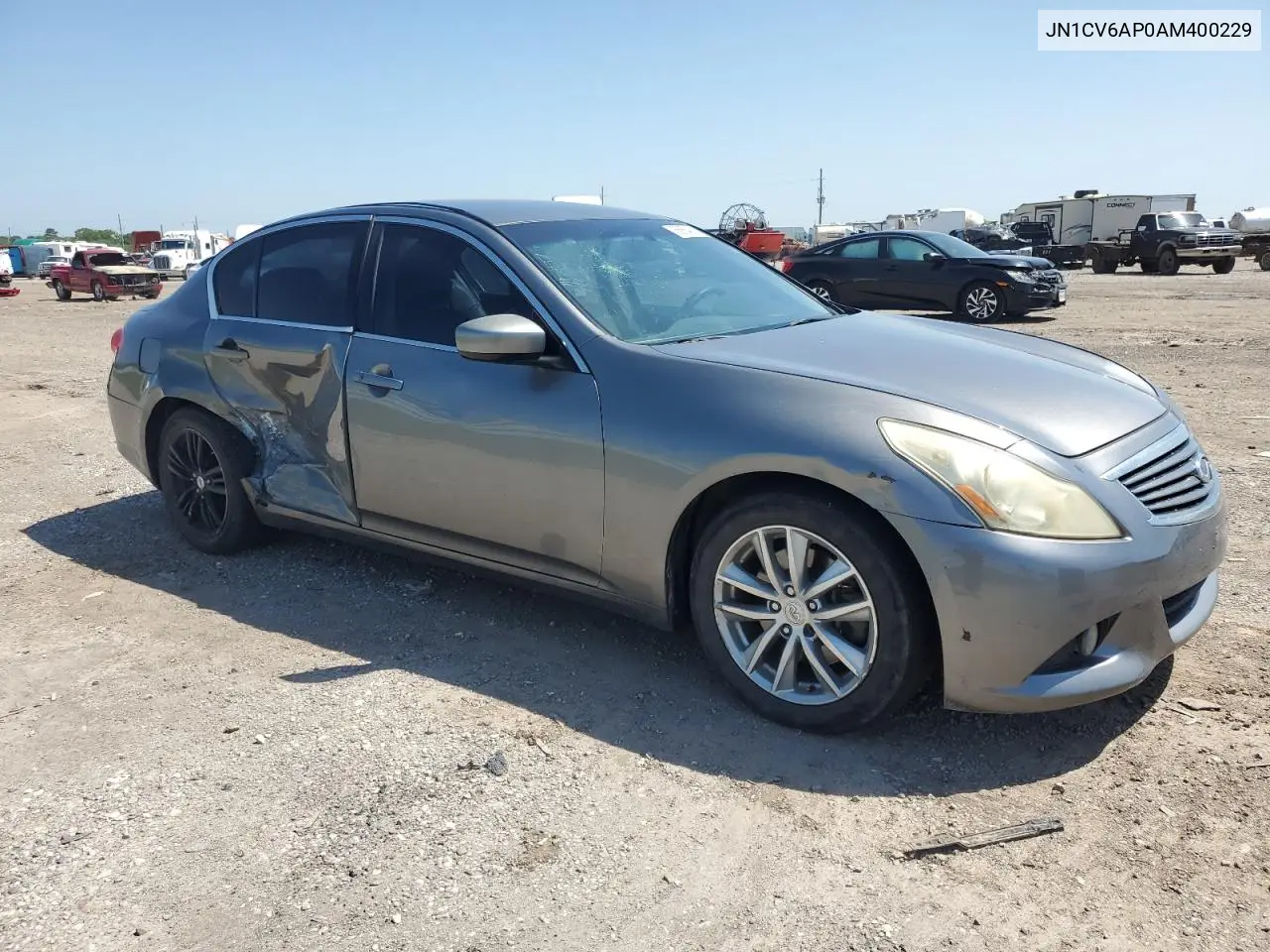 2010 Infiniti G37 Base VIN: JN1CV6AP0AM400229 Lot: 56864215