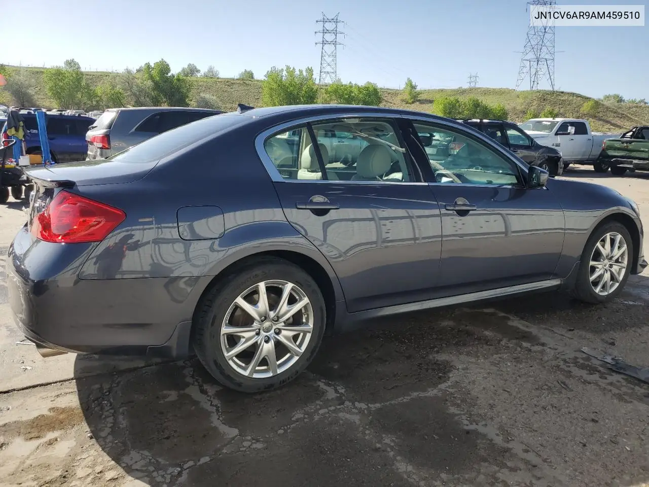 2010 Infiniti G37 VIN: JN1CV6AR9AM459510 Lot: 56987525