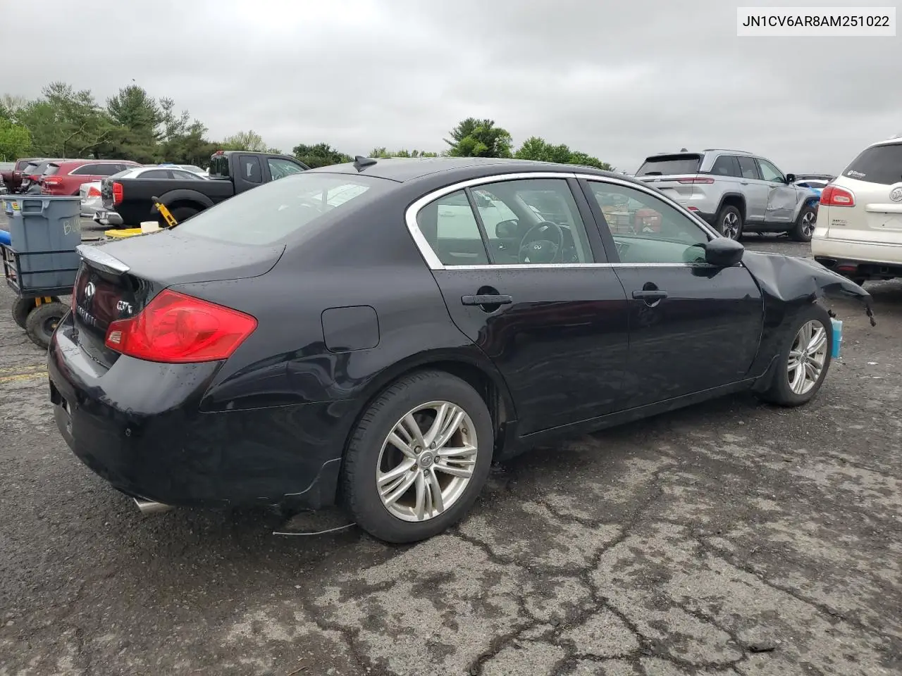 2010 Infiniti G37 VIN: JN1CV6AR8AM251022 Lot: 58887455