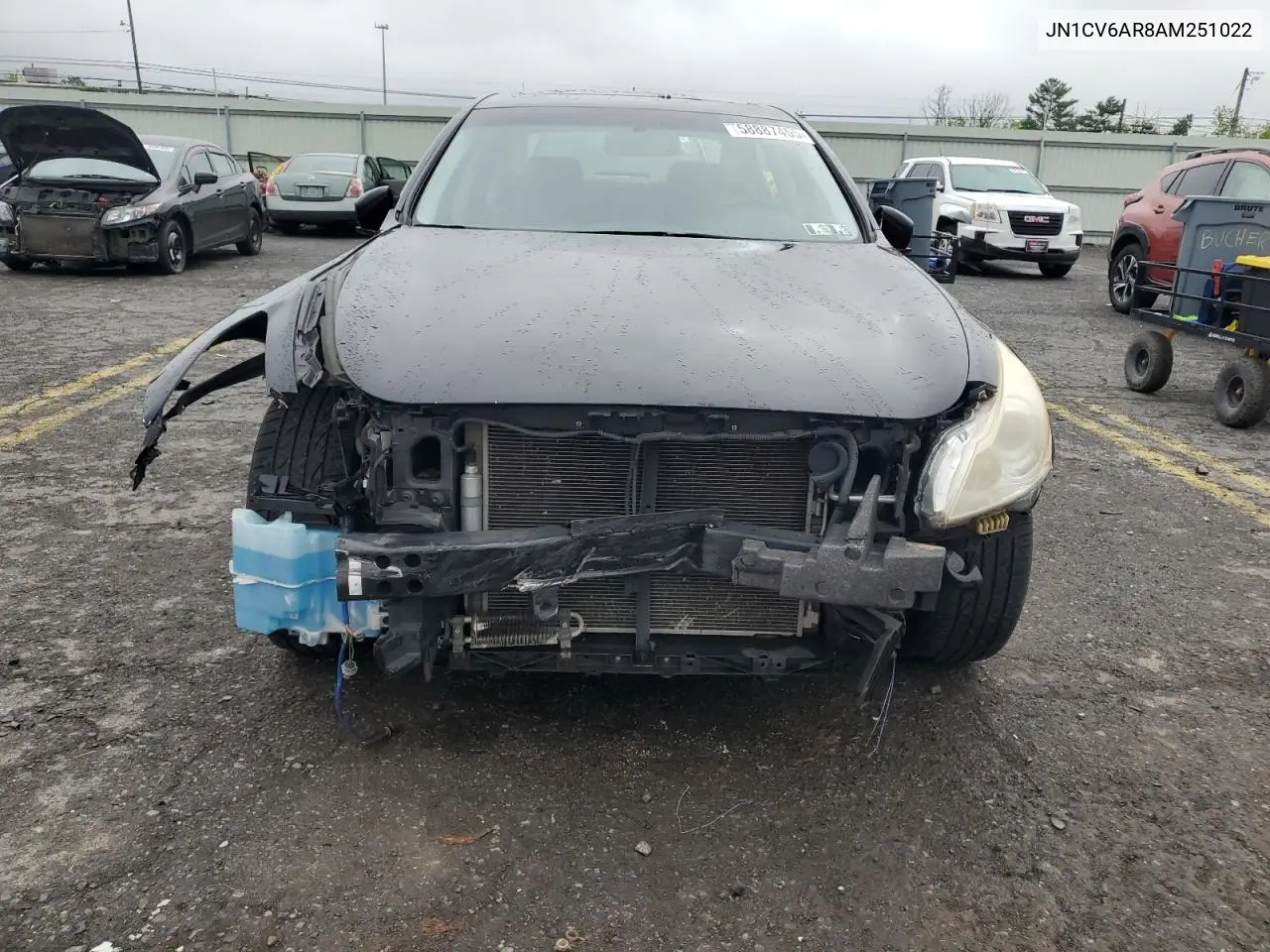 2010 Infiniti G37 VIN: JN1CV6AR8AM251022 Lot: 58887455