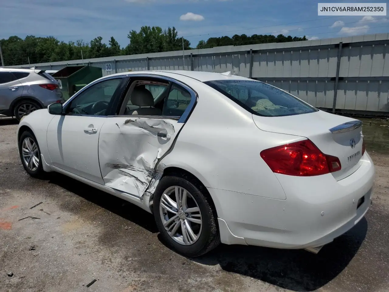 2010 Infiniti G37 VIN: JN1CV6AR8AM252350 Lot: 61972435