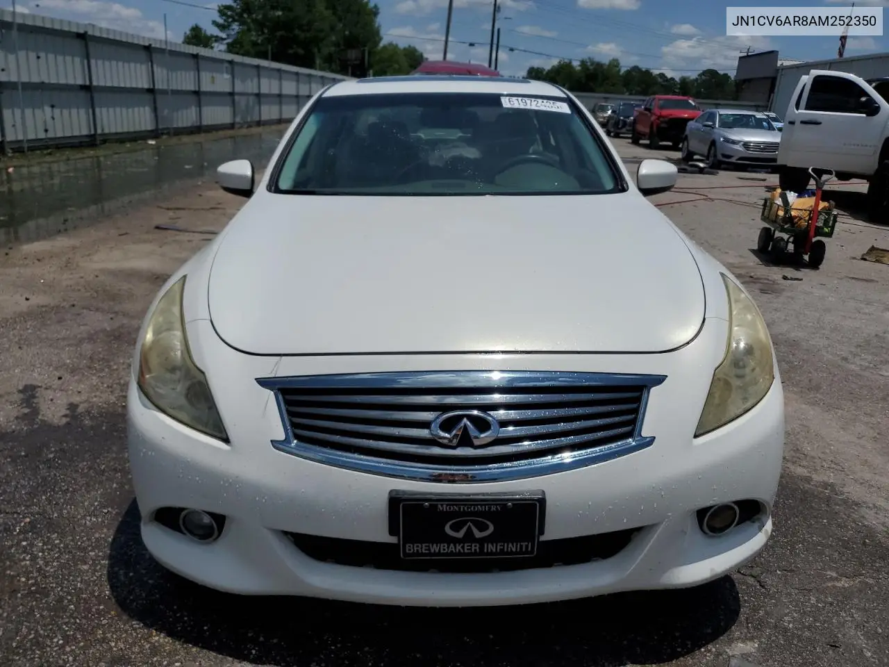 2010 Infiniti G37 VIN: JN1CV6AR8AM252350 Lot: 61972435