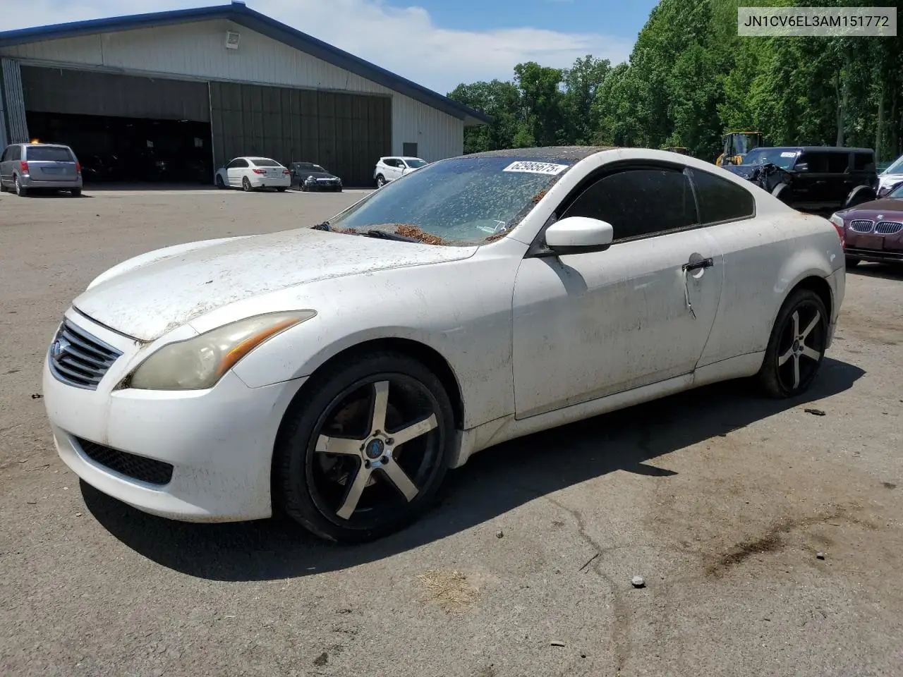 2010 Infiniti G37 VIN: JN1CV6EL3AM151772 Lot: 62073115