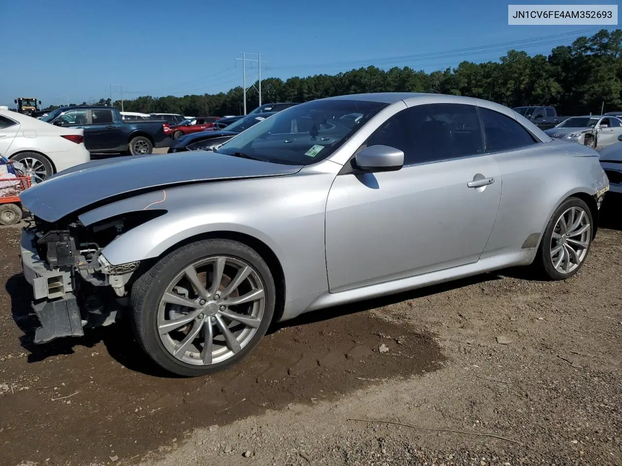 2010 Infiniti G37 Base VIN: JN1CV6FE4AM352693 Lot: 64362195