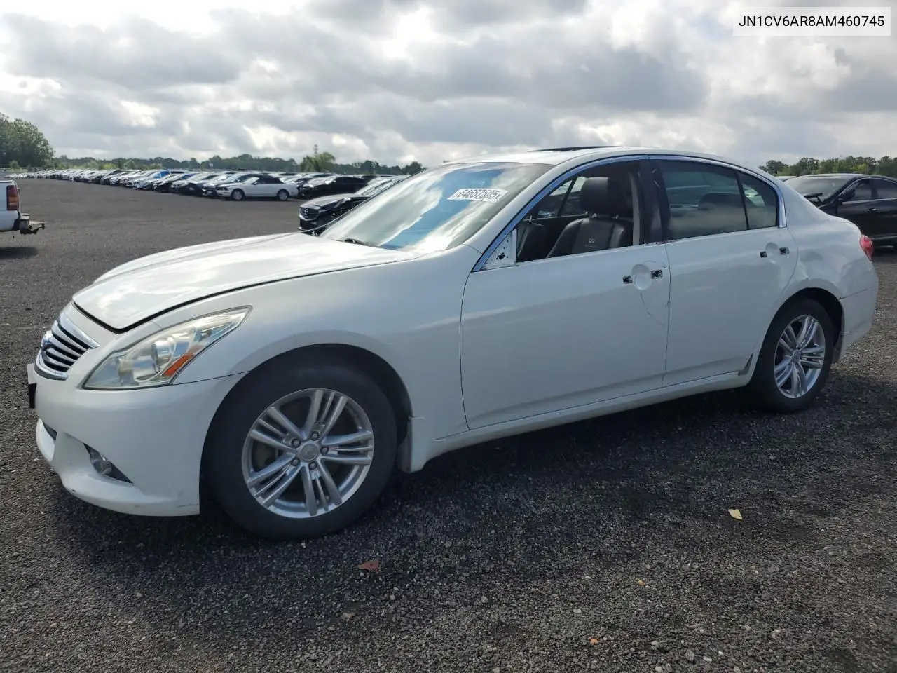 2010 Infiniti G37 VIN: JN1CV6AR8AM460745 Lot: 64657505