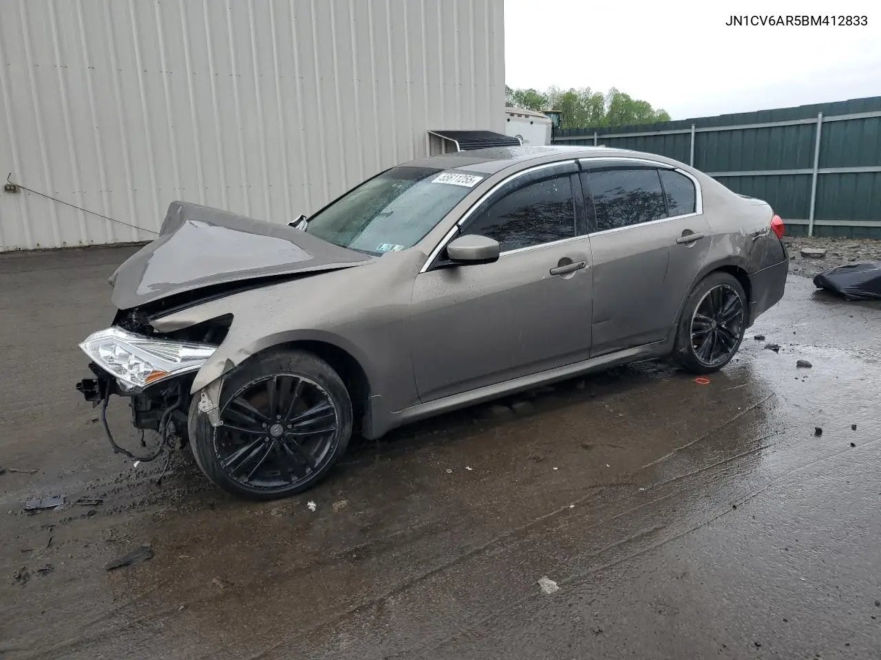 2011 Infiniti G37 VIN: JN1CV6AR5BM412833 Lot: 55611255