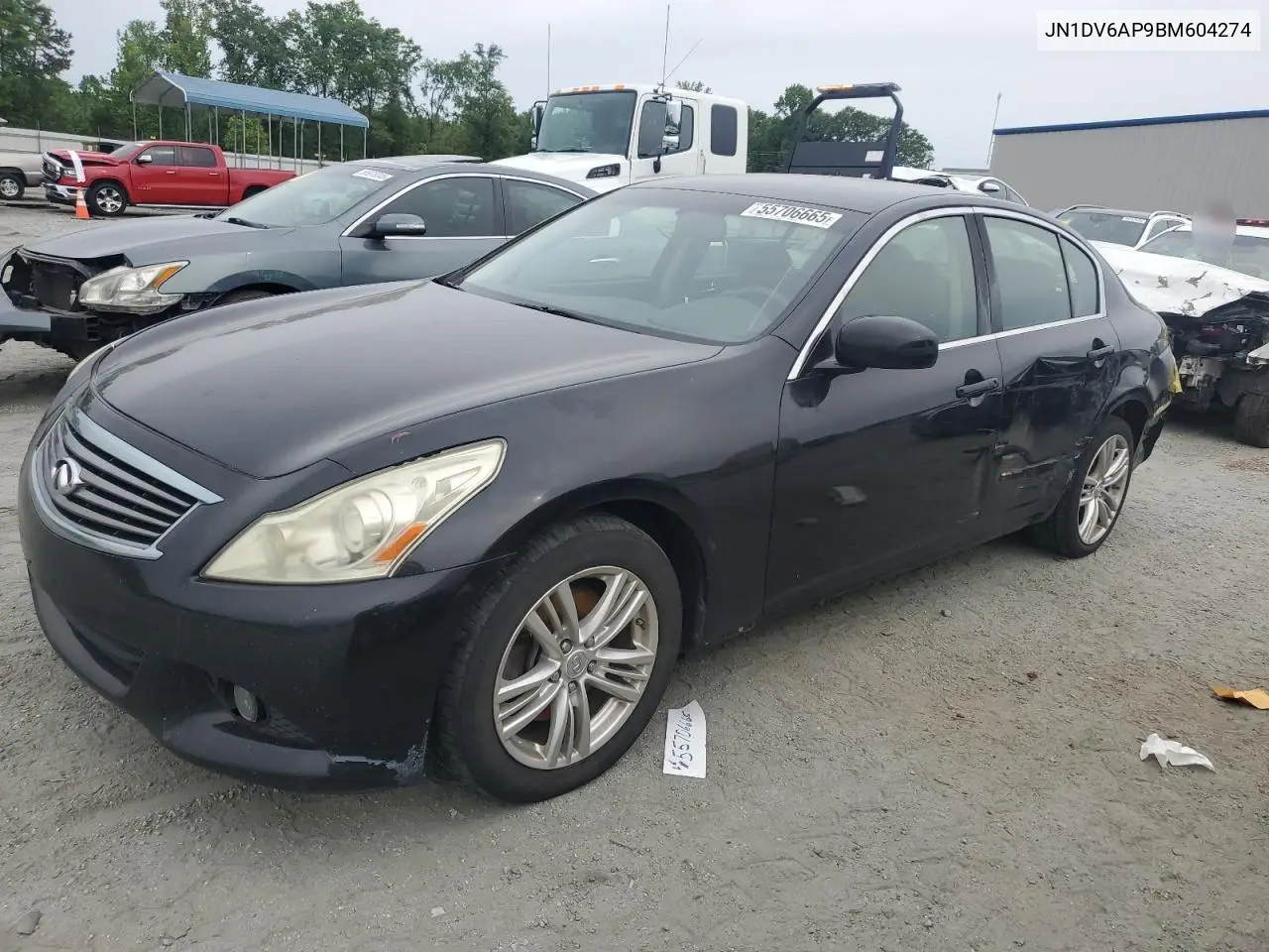 2011 Infiniti G25 Base VIN: JN1DV6AP9BM604274 Lot: 55706665
