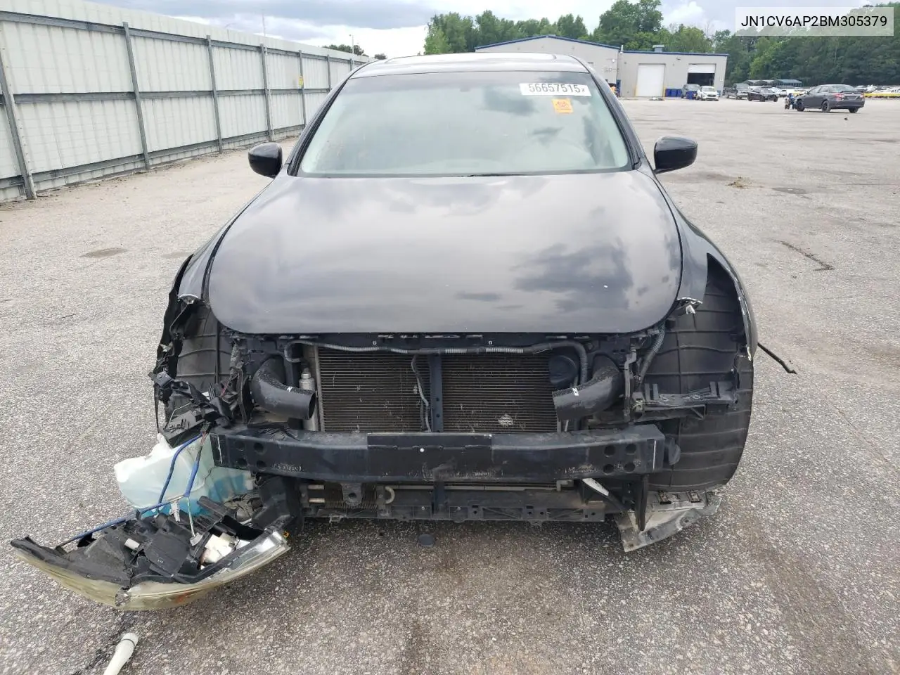 2011 Infiniti G37 Base VIN: JN1CV6AP2BM305379 Lot: 56657515