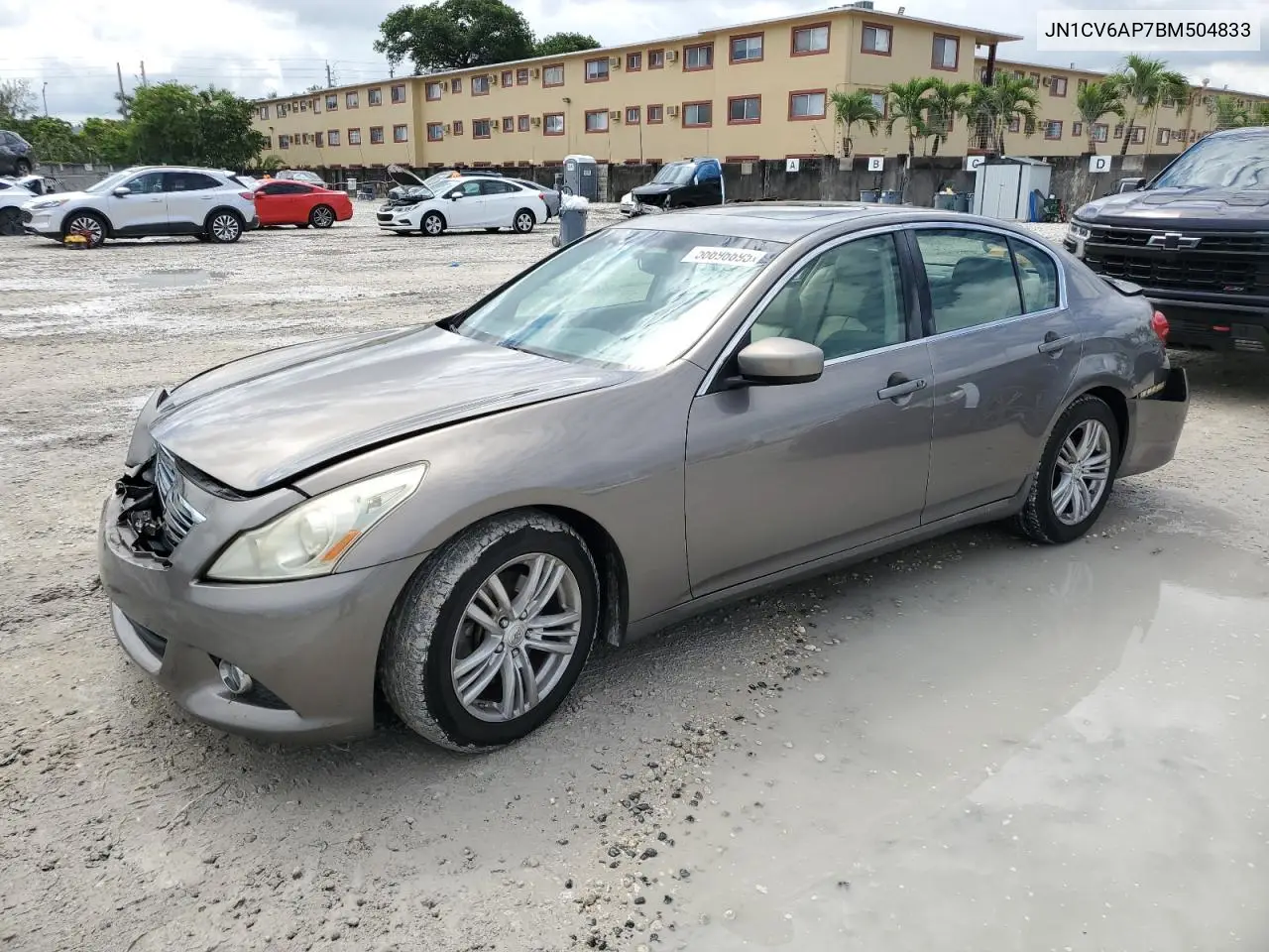 2011 Infiniti G37 Base VIN: JN1CV6AP7BM504833 Lot: 56696695