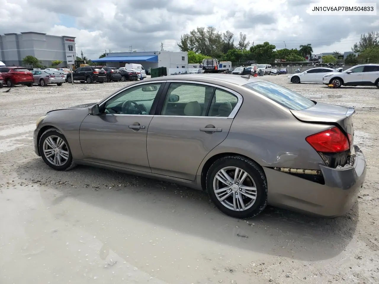 2011 Infiniti G37 Base VIN: JN1CV6AP7BM504833 Lot: 56696695