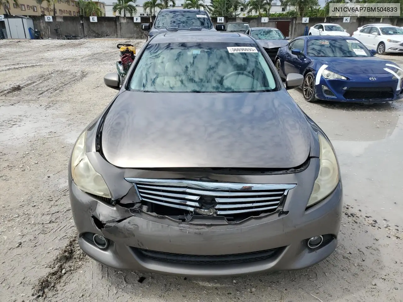 2011 Infiniti G37 Base VIN: JN1CV6AP7BM504833 Lot: 56696695