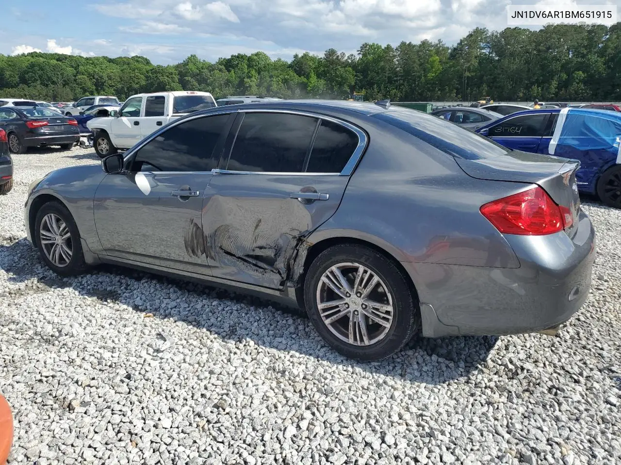 2011 Infiniti G25 VIN: JN1DV6AR1BM651915 Lot: 56721205
