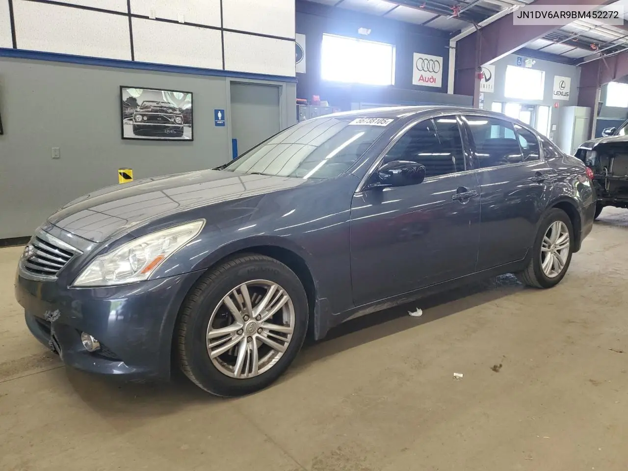 2011 Infiniti G25 VIN: JN1DV6AR9BM452272 Lot: 56738105