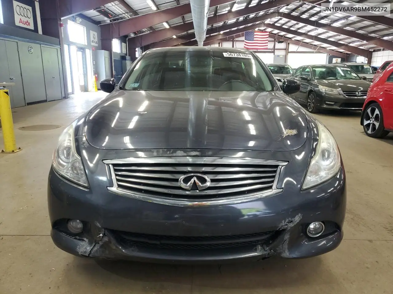 2011 Infiniti G25 VIN: JN1DV6AR9BM452272 Lot: 56738105