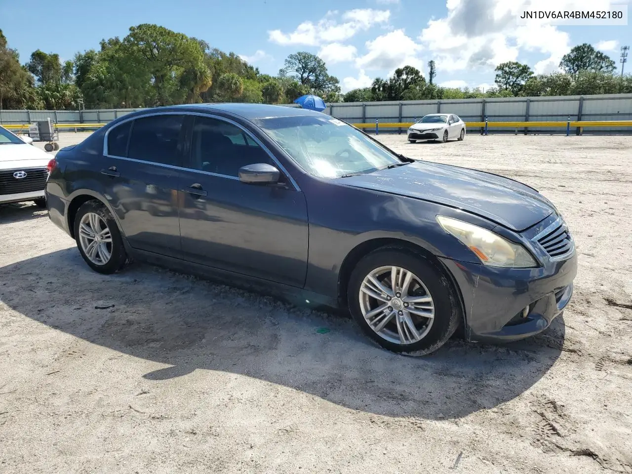2011 Infiniti G25 VIN: JN1DV6AR4BM452180 Lot: 56844815