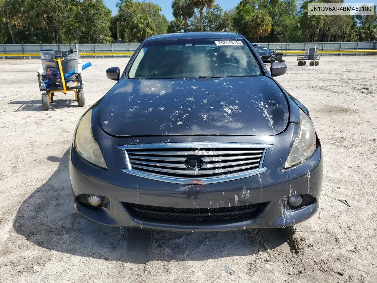 2011 Infiniti G25 VIN: JN1DV6AR4BM452180 Lot: 56844815