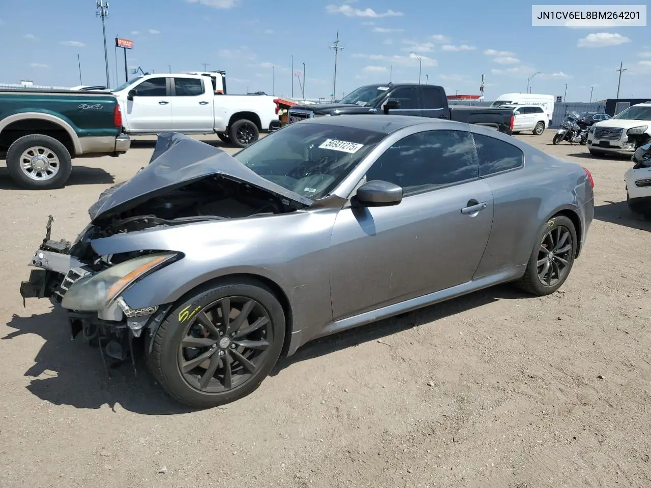 2011 Infiniti G37 VIN: JN1CV6EL8BM264201 Lot: 56931275