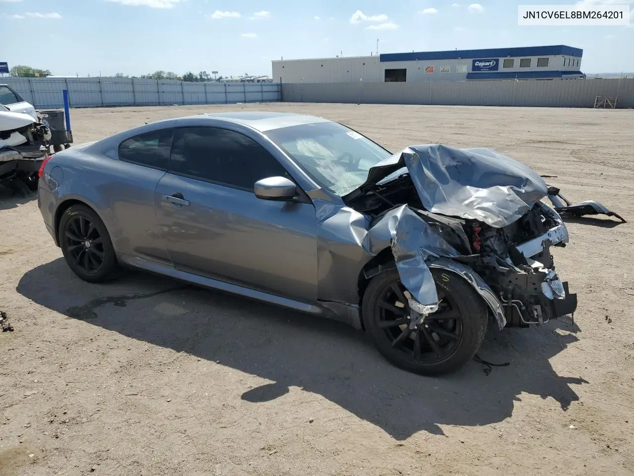 2011 Infiniti G37 VIN: JN1CV6EL8BM264201 Lot: 56931275