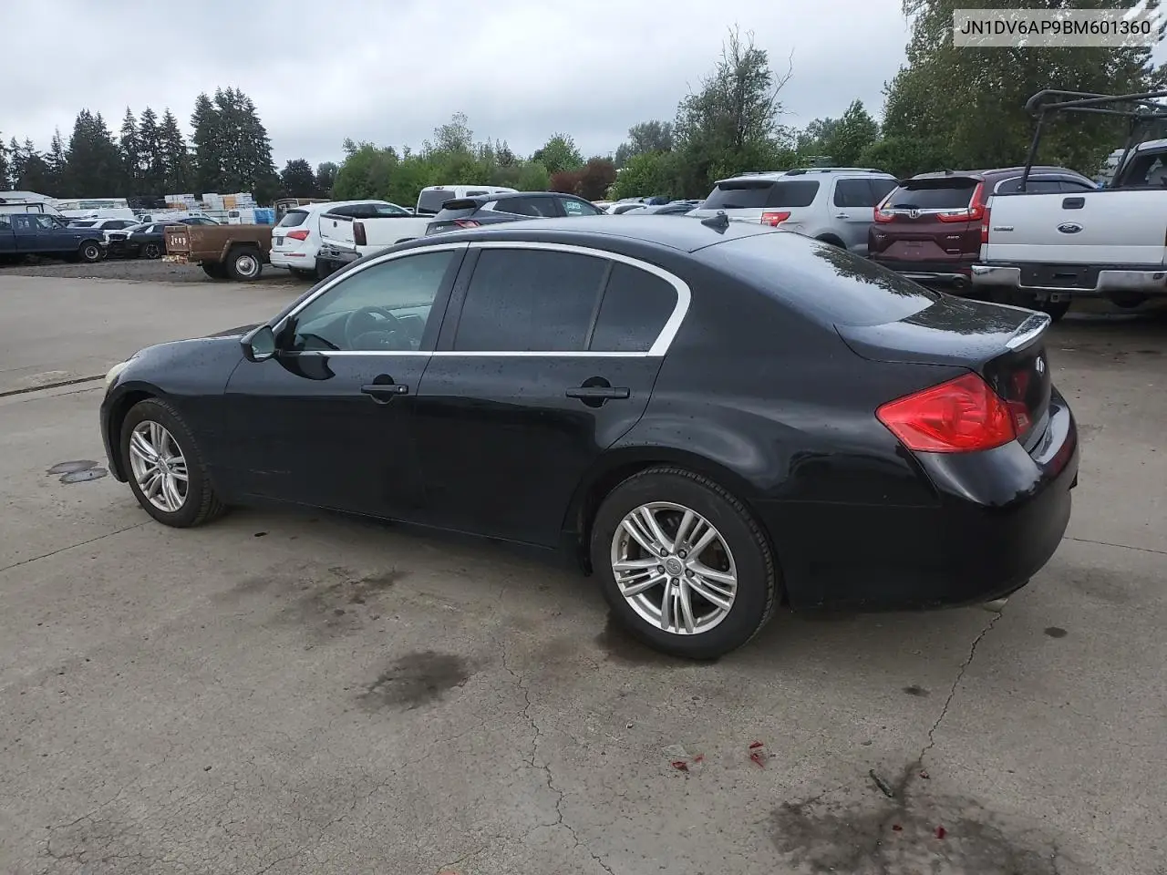 2011 Infiniti G25 Base VIN: JN1DV6AP9BM601360 Lot: 56947135