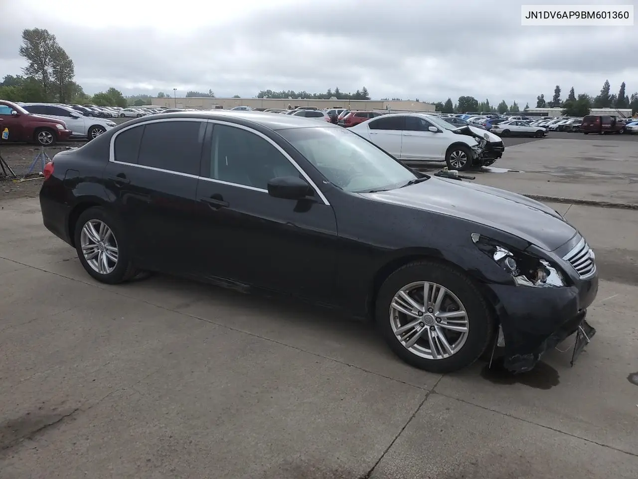 2011 Infiniti G25 Base VIN: JN1DV6AP9BM601360 Lot: 56947135